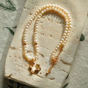 S925 silver Wave pearl necklace
SKU D0546